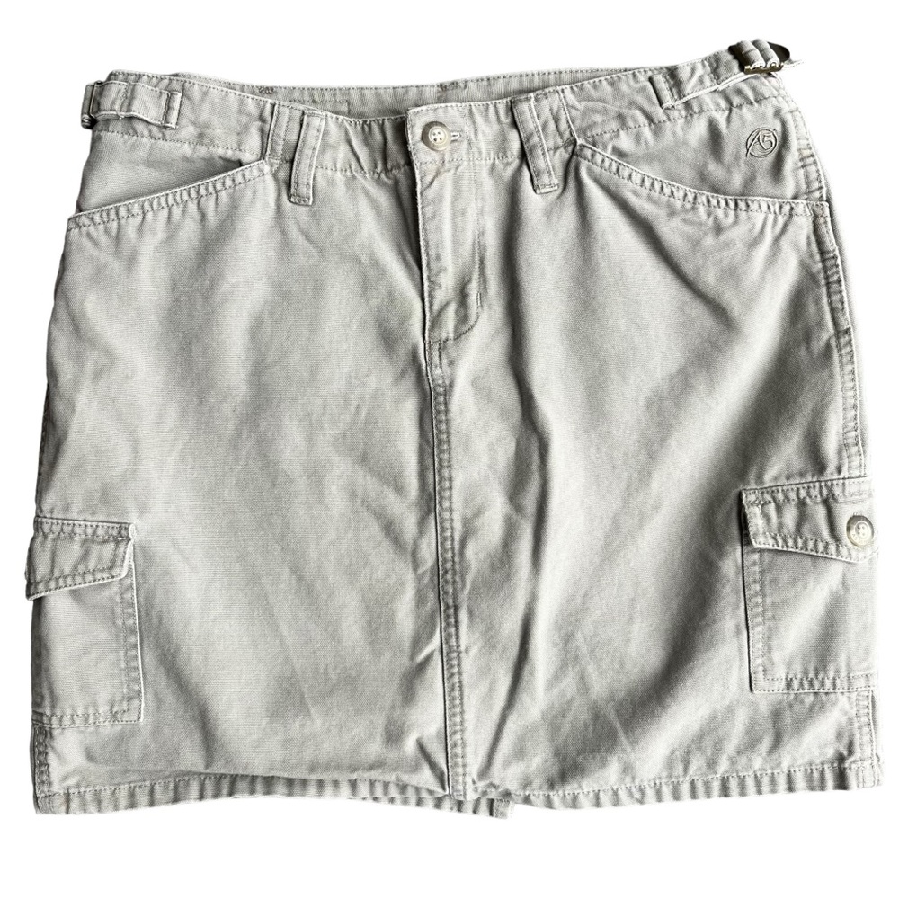 The North Face A5 Series Cargo Mini Skirt Outdoor Hiking Cotton Khaki Tr…